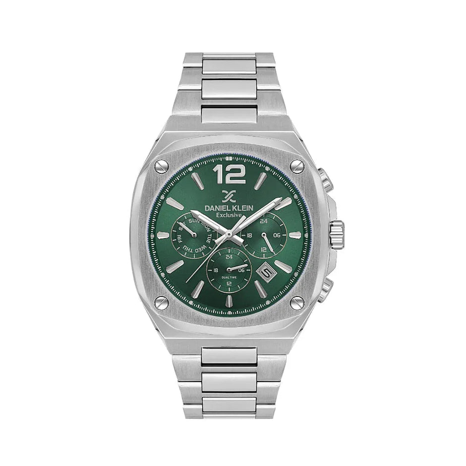 Daniel Klein Exclusive Silver Stainless Steel Watch for Men DK.1.14215-4 - Daniel Klein Saudi Arabia