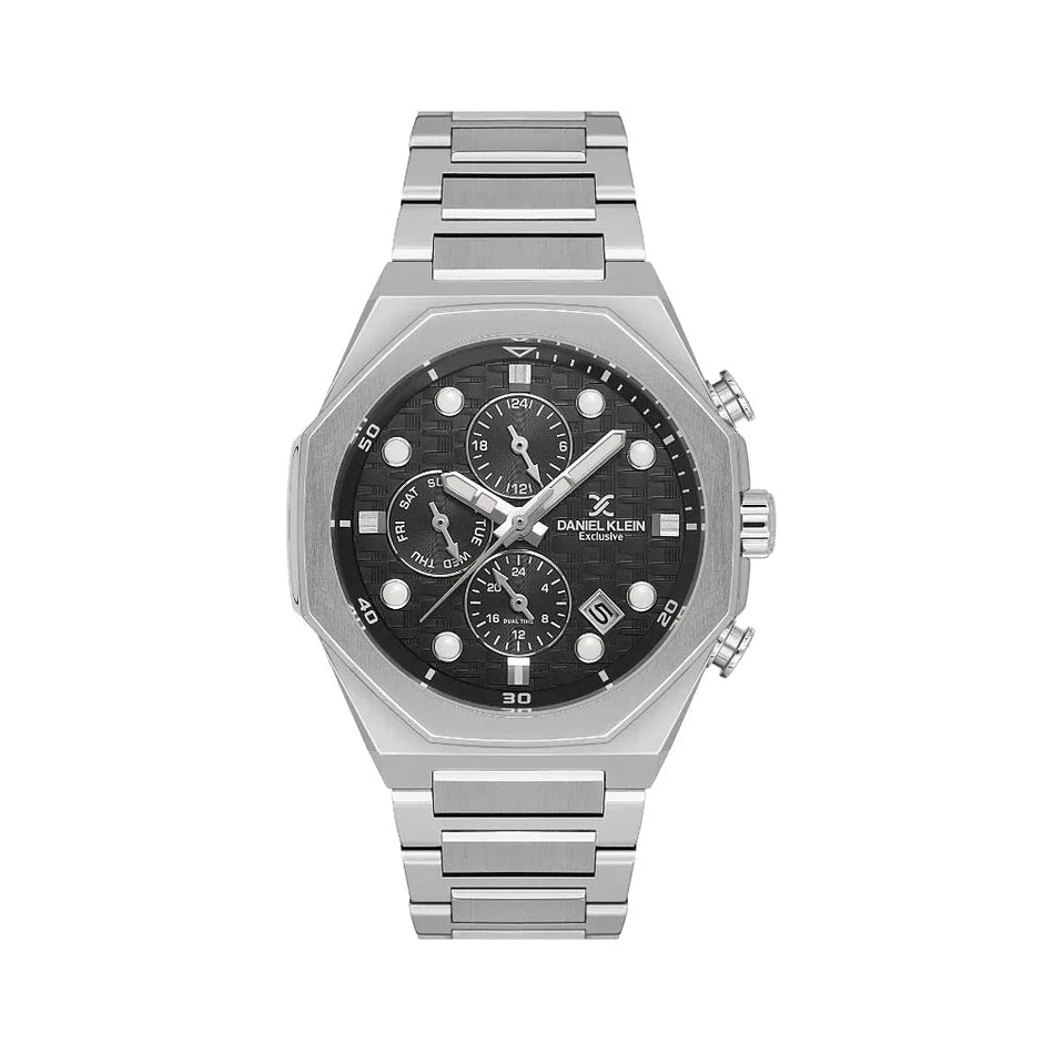 Daniel Klein Exclusive Silver Stainless Steel Watch for Men DK.1.14217-1 - Daniel Klein Saudi Arabia