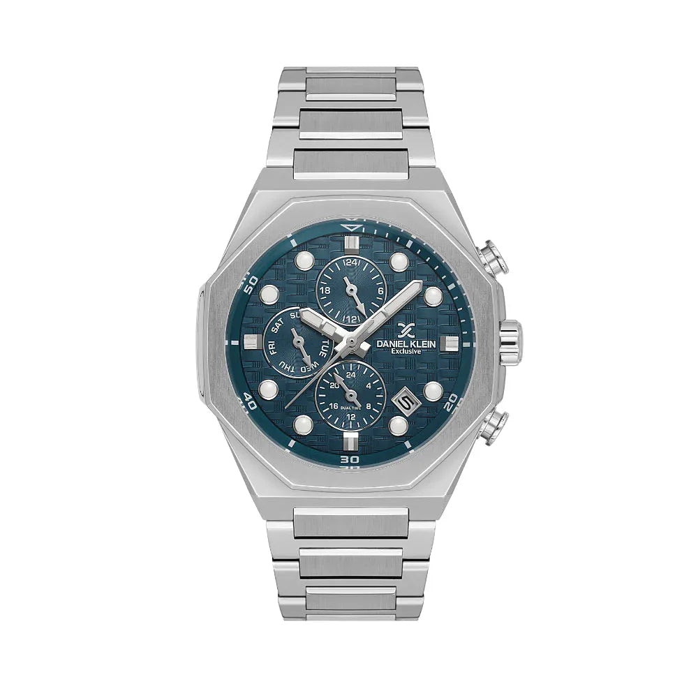 Daniel Klein Exclusive Silver Stainless Steel Watch for Men DK.1.14217-4 - Daniel Klein Saudi Arabia