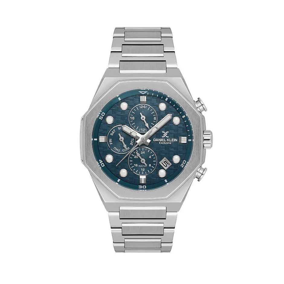 Daniel Klein Exclusive Silver Stainless Steel Watch for Men DK.1.14217-4 - Daniel Klein Saudi Arabia