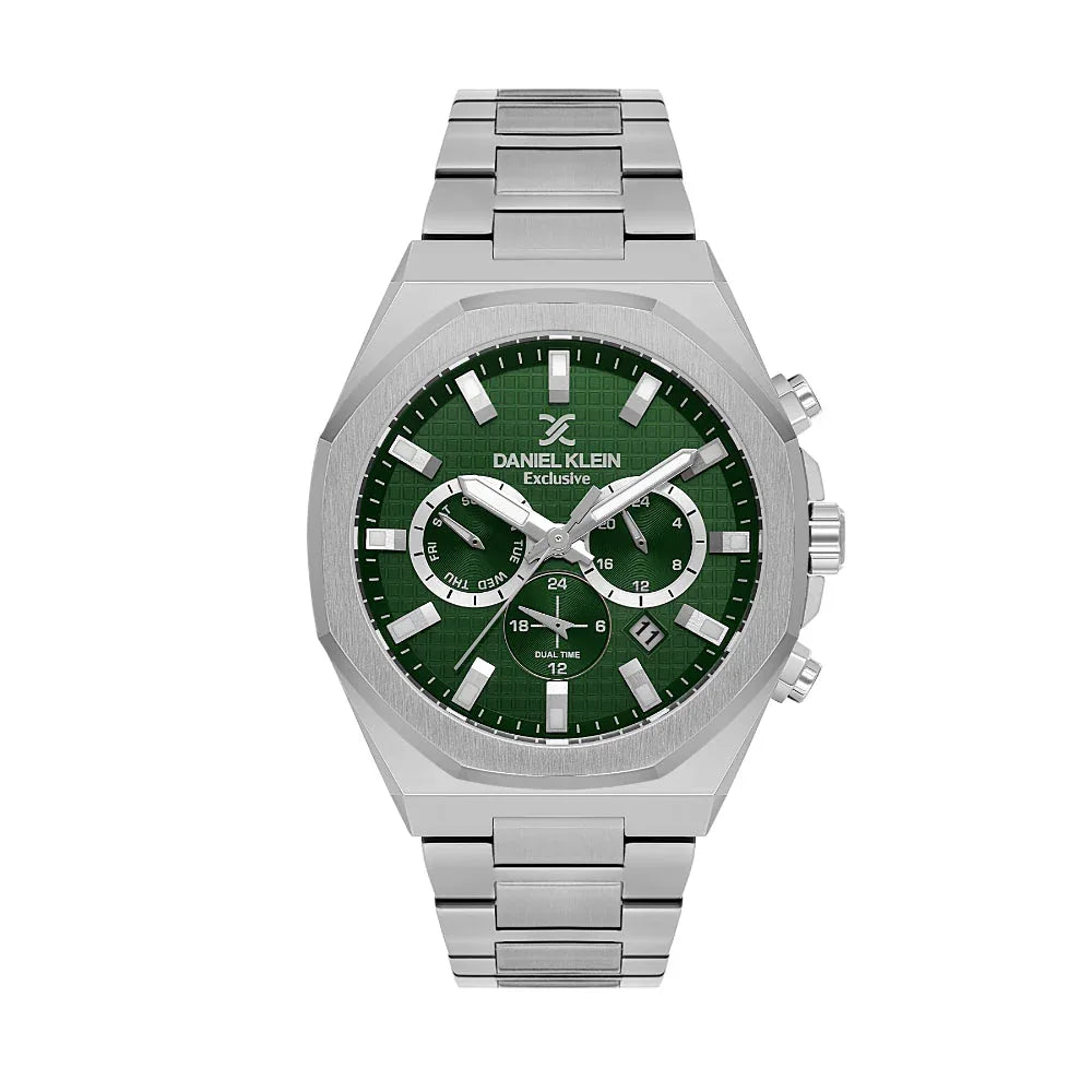 Daniel Klein Exclusive Silver Stainless Steel Watch for Men DK.1.14218-2 - Daniel Klein Saudi Arabia