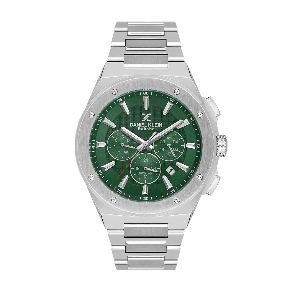 Daniel Klein Exclusive Silver Stainless Steel Watch for Men DK.1.14219-3 - Daniel Klein Saudi Arabia