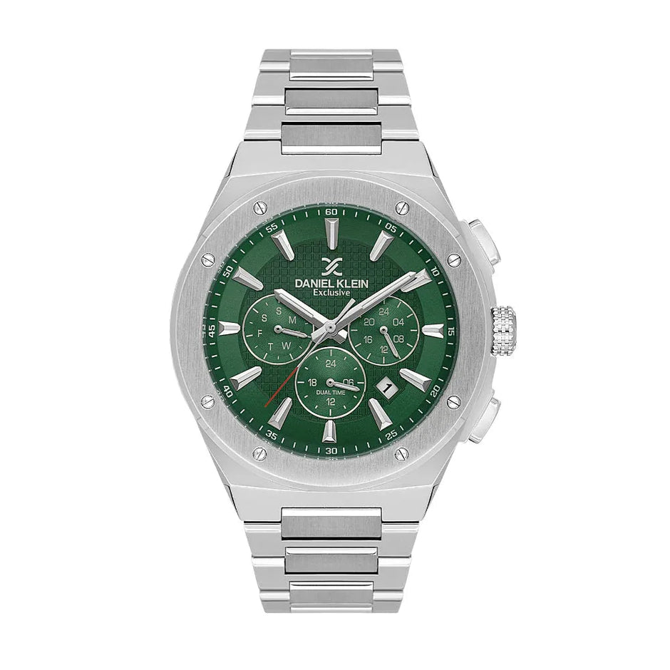 Daniel Klein Exclusive Silver Stainless Steel Watch for Men DK.1.14219-3 - Daniel Klein Saudi Arabia