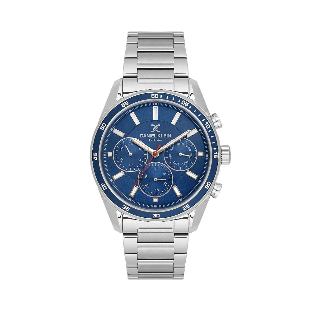 Daniel Klein Exclusive Silver Stainless Steel Watch for Men DK.1.14220-3 - Daniel Klein Saudi Arabia