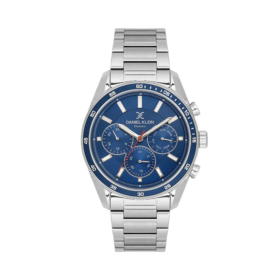 Daniel Klein Exclusive Silver Stainless Steel Watch for Men DK.1.14220-3 - Daniel Klein Saudi Arabia
