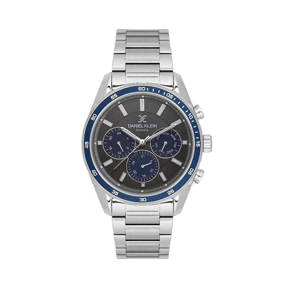 Daniel Klein Exclusive Silver Stainless Steel Watch for Men DK.1.14220-4 - Daniel Klein Saudi Arabia