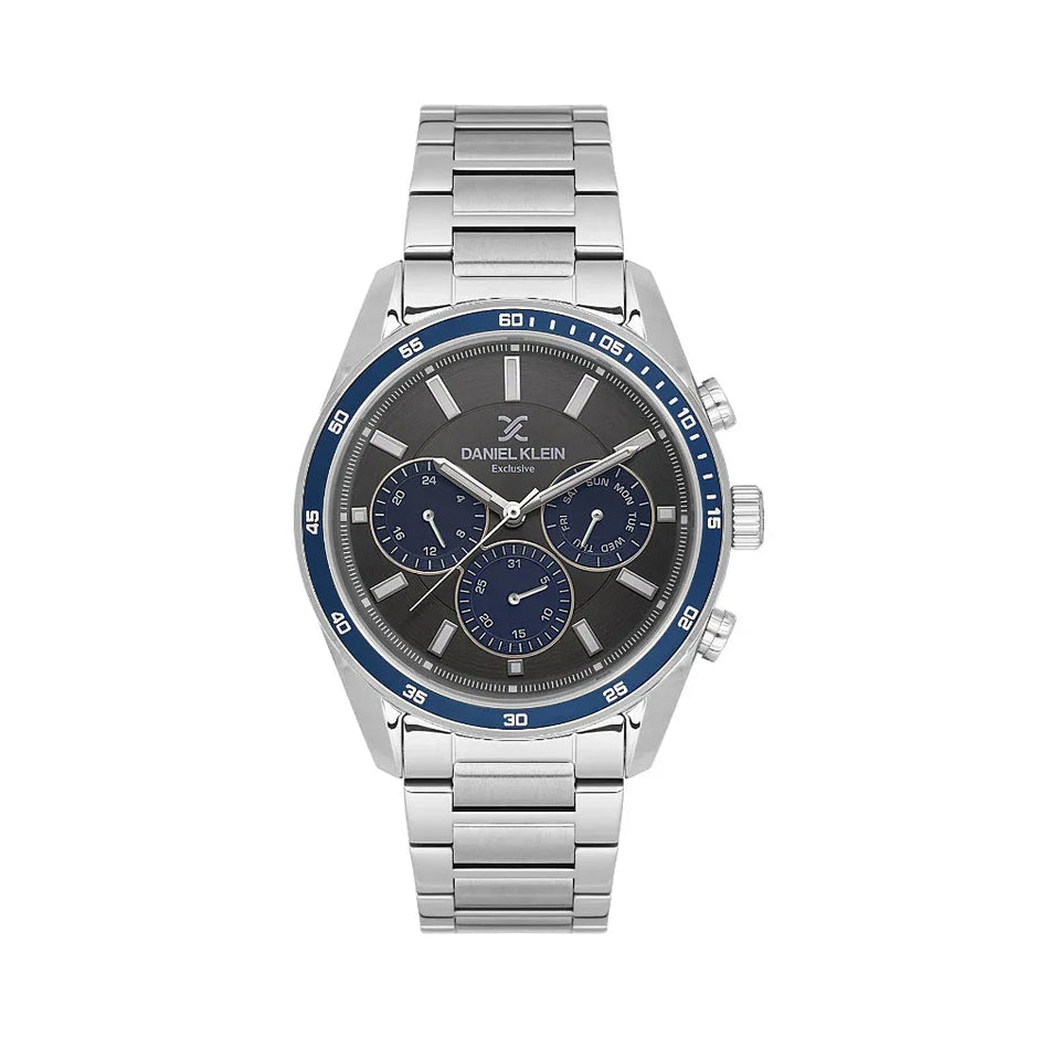 Daniel Klein Exclusive Silver Stainless Steel Watch for Men DK.1.14220-4 - Daniel Klein Saudi Arabia