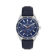 Daniel Klein Exclusive Dark Blue Leather Watch for Men DK.1.14221-3 - Daniel Klein Saudi Arabia
