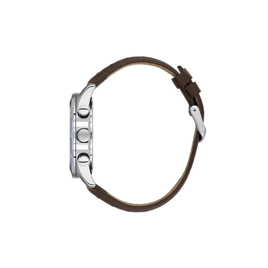Daniel Klein Exclusive Dark Brown Leather Watch for Men DK.1.14221-6 - Daniel Klein Saudi Arabia