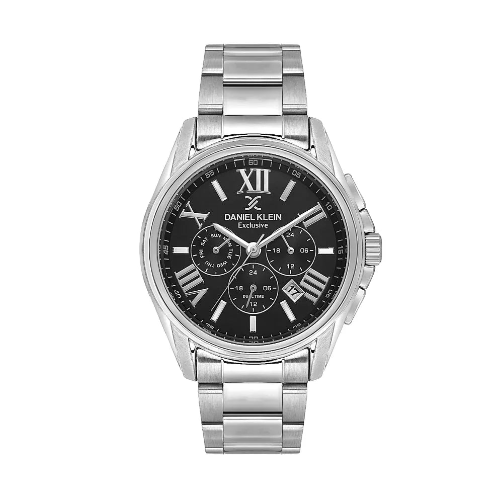 Daniel Klein Exclusive Silver Stainless Steel Watch for Men DK.1.14222-1 - Daniel Klein Saudi Arabia
