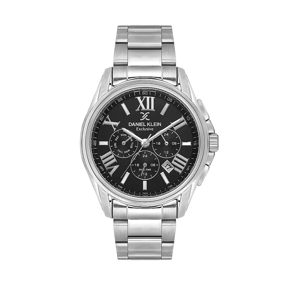 Daniel Klein Exclusive Silver Stainless Steel Watch for Men DK.1.14222-1 - Daniel Klein Saudi Arabia