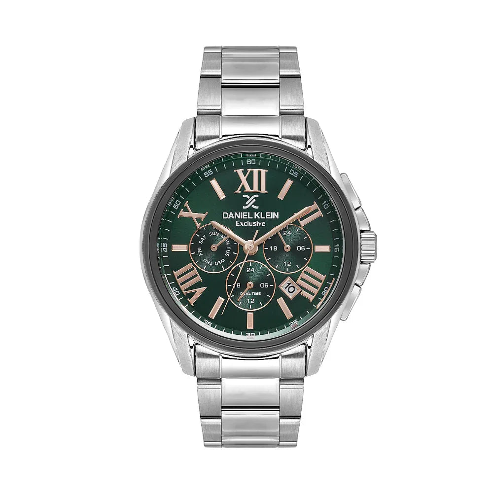 Daniel Klein Exclusive Silver Stainless Steel Watch for Men DK.1.14222-3 - Daniel Klein Saudi Arabia
