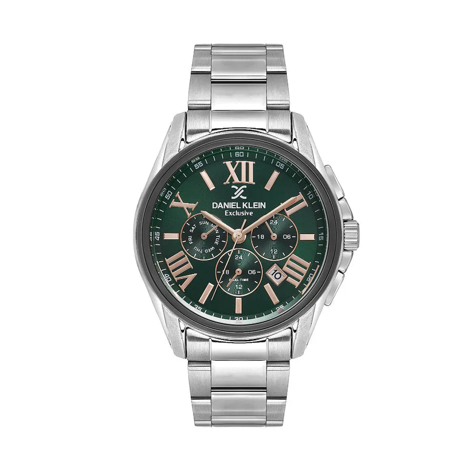 Daniel Klein Exclusive Silver Stainless Steel Watch for Men DK.1.14222-3 - Daniel Klein Saudi Arabia