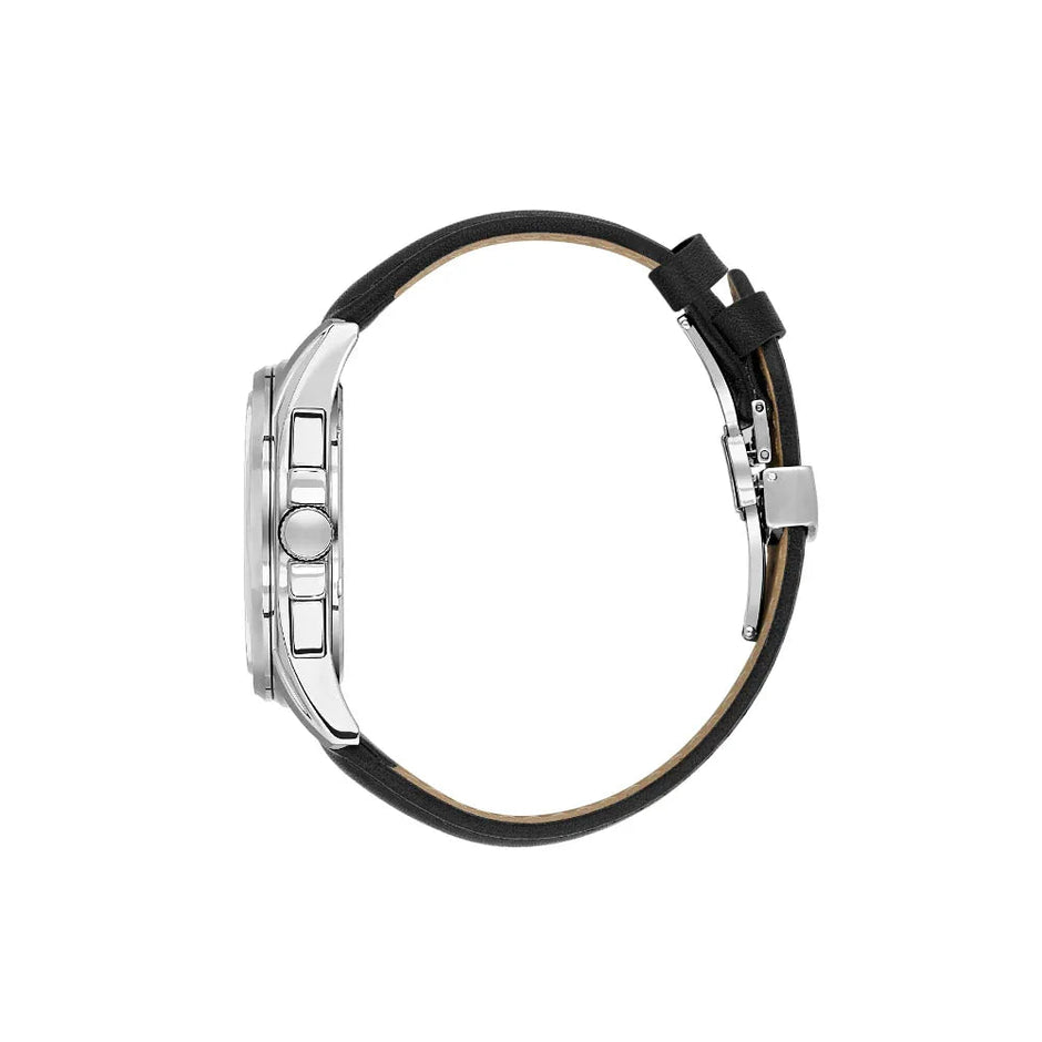 Daniel Klein Exclusive Black Leather Watch for Men DK.1.14223-2 - Daniel Klein Saudi Arabia
