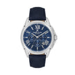 Daniel Klein Exclusive Dark Blue Leather Watch for Men DK.1.14223-3 - Daniel Klein Saudi Arabia