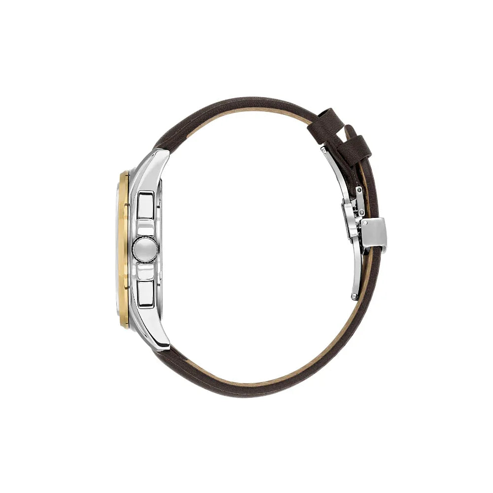 Daniel Klein Exclusive Dark Brown Leather Watch for Men DK.1.14223-4 - Daniel Klein Saudi Arabia