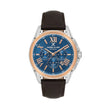 Daniel Klein Exclusive Dark Brown Leather Watch for Men DK.1.14223-5 - Daniel Klein Saudi Arabia