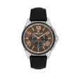 Daniel Klein Exclusive Black Leather Watch for Men DK.1.14223-6 - Daniel Klein Saudi Arabia