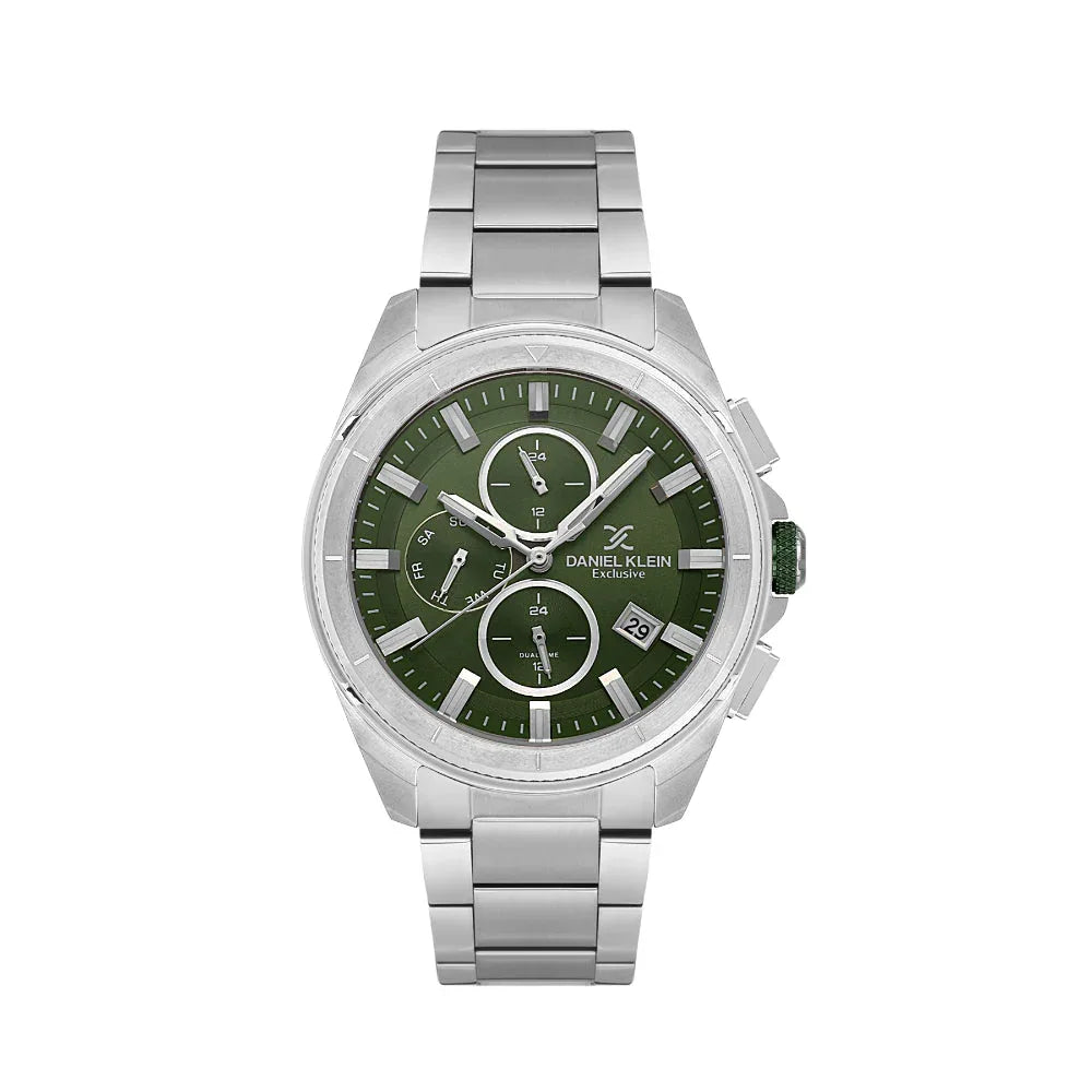 Daniel Klein Exclusive Silver Stainless Steel Watch for Men DK.1.14224-3 - Daniel Klein Saudi Arabia