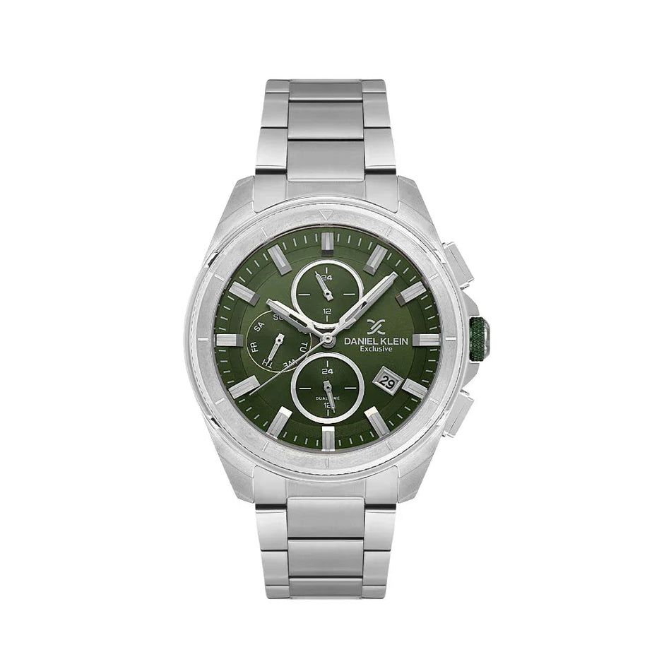 Daniel Klein Exclusive Silver Stainless Steel Watch for Men DK.1.14224-3 - Daniel Klein Saudi Arabia