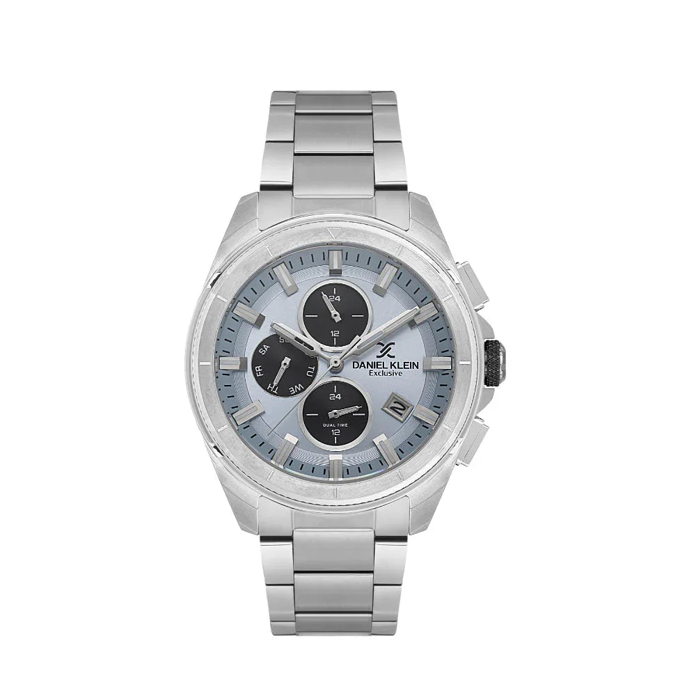 Daniel Klein Exclusive Silver Stainless Steel Watch for Men DK.1.14224-4 - Daniel Klein Saudi Arabia
