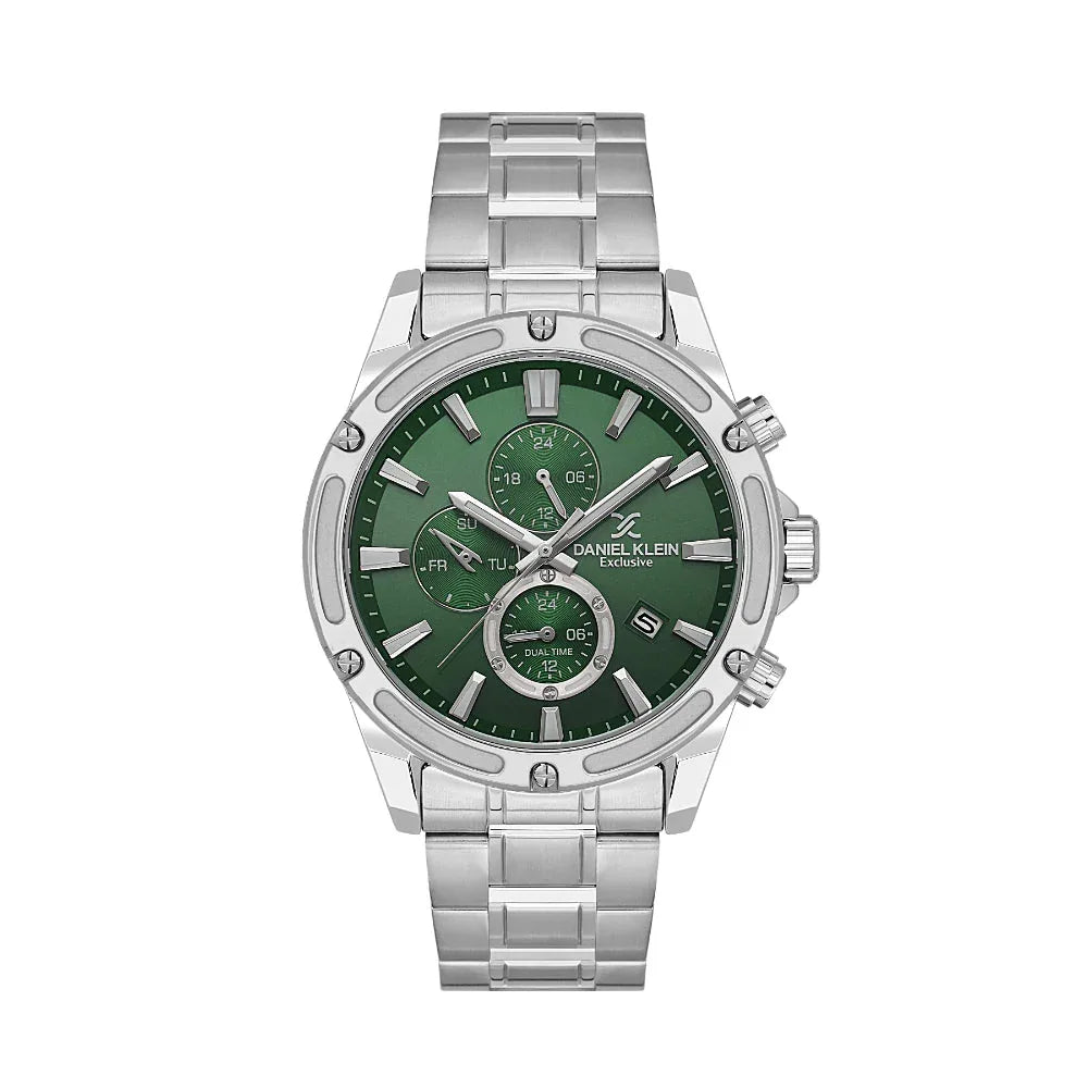 Daniel Klein Exclusive Silver Stainless Steel Watch for Men DK.1.14225-3 - Daniel Klein Saudi Arabia