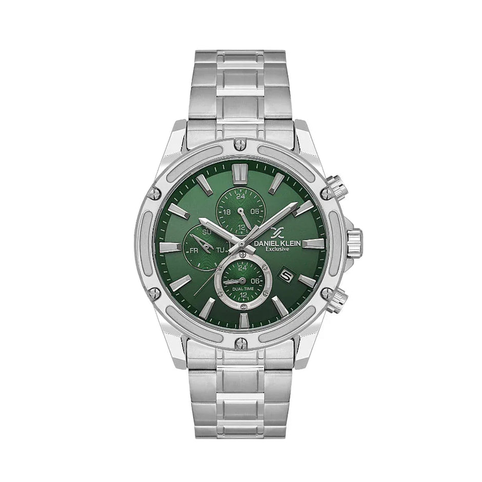 Daniel Klein Exclusive Silver Stainless Steel Watch for Men DK.1.14225-3 - Daniel Klein Saudi Arabia