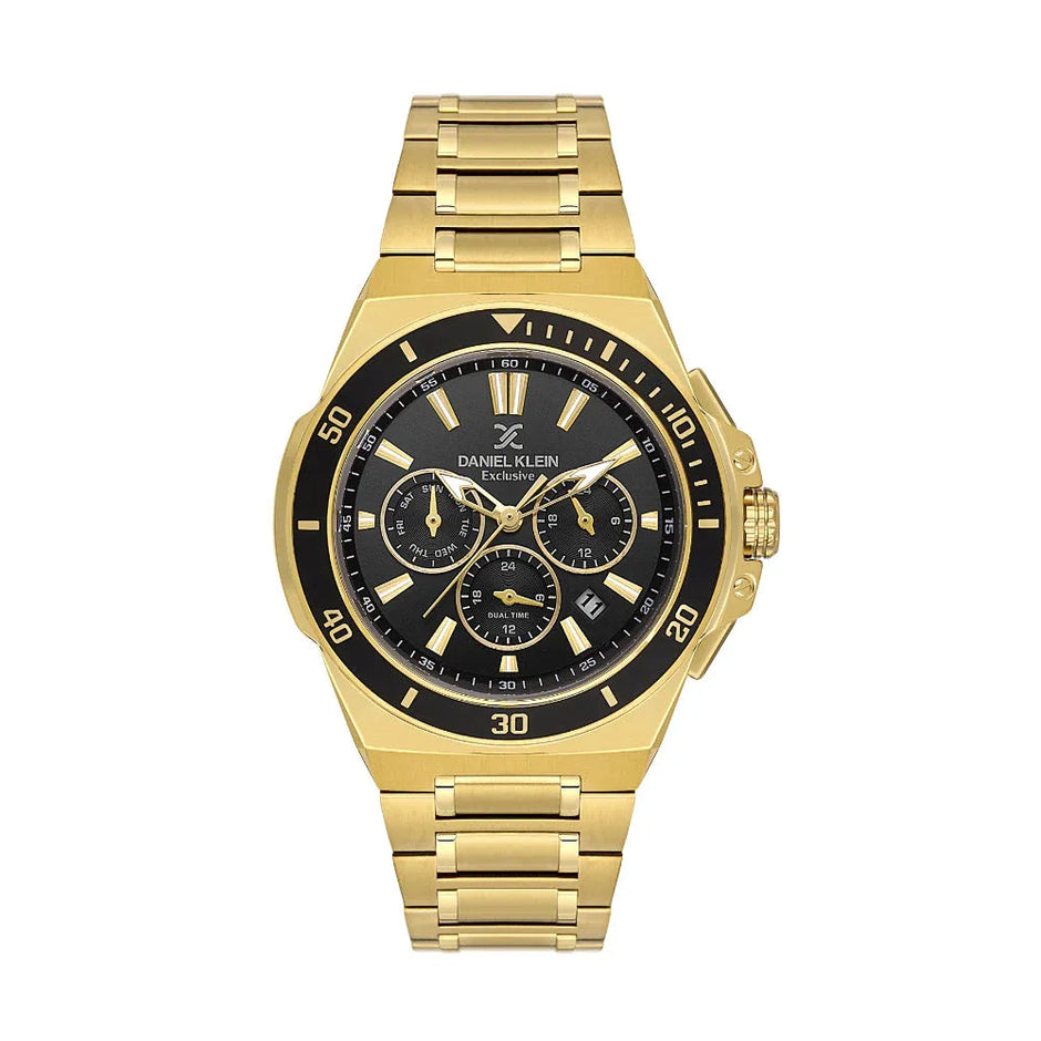 Daniel Klein Exclusive Gold Stainless Steel Watch for Men DK.1.14226-4 - Daniel Klein Saudi Arabia