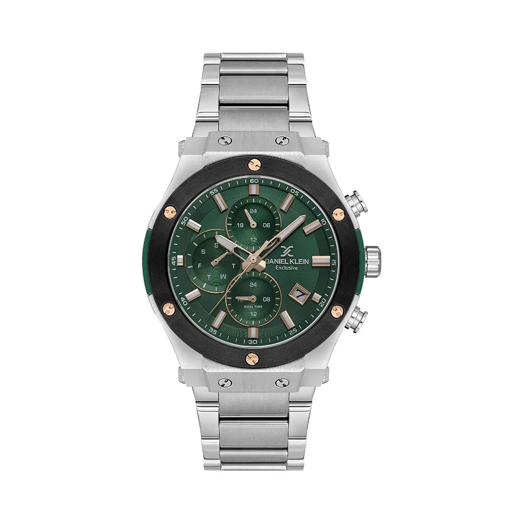 Daniel Klein Exclusive Silver Stainless Steel Watch for Men DK.1.14227-4 - Daniel Klein Saudi Arabia