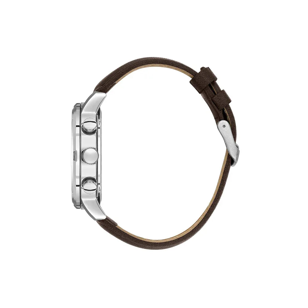 Daniel Klein Exclusive Dark Brown Leather Watch for Men DK.1.14229-1 - Daniel Klein Saudi Arabia