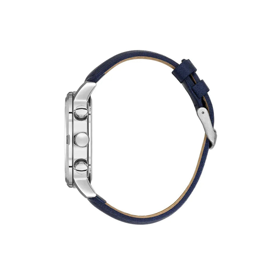 Daniel Klein Exclusive Blue Leather Watch for Men DK.1.14229-3 - Daniel Klein Saudi Arabia