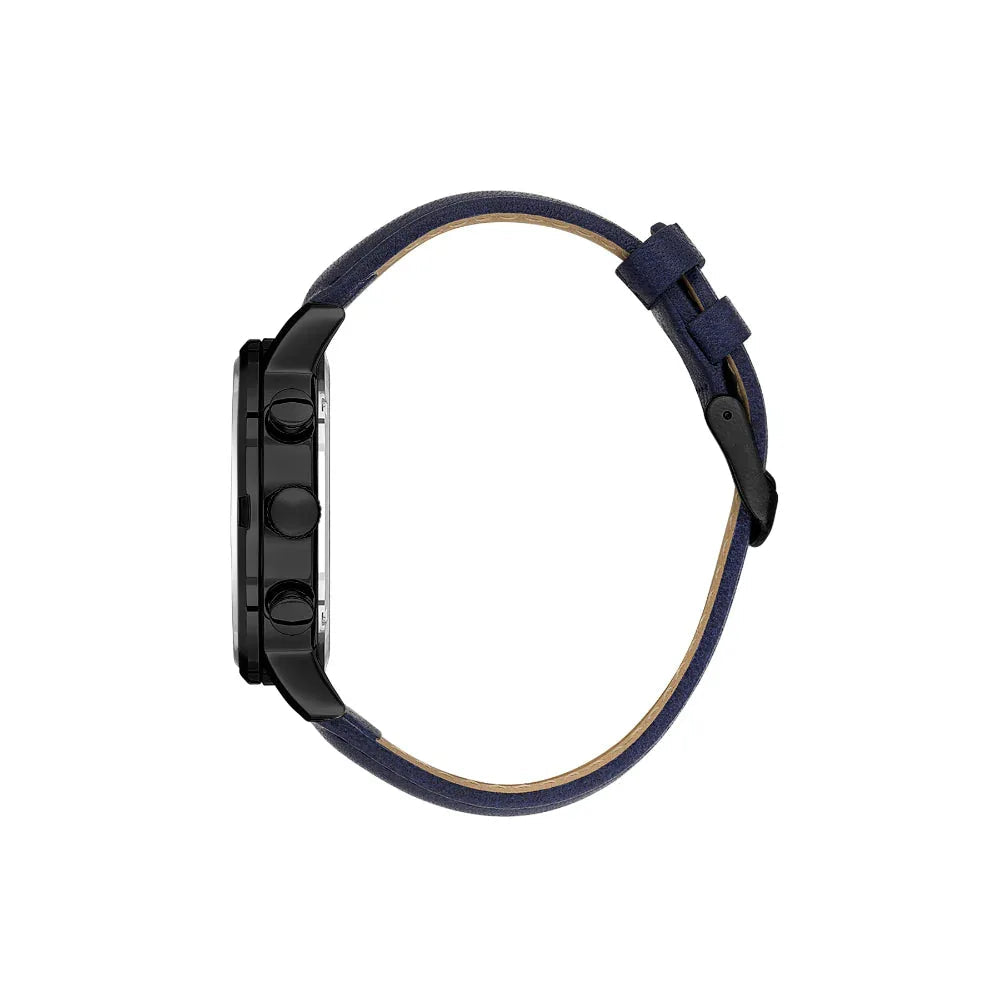 Daniel Klein Exclusive Dark Blue Leather Watch for Men DK.1.14229-4 - Daniel Klein Saudi Arabia