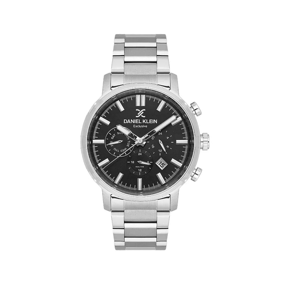 Daniel Klein Exclusive Silver Stainless Steel Watch for Men DK.1.14230-2 - Daniel Klein Saudi Arabia