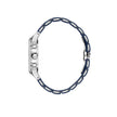 Daniel Klein Exclusive Blue and Silver Stainless Steel and Silicone Watch for Men DK.1.14235-2 - Daniel Klein Saudi Arabia