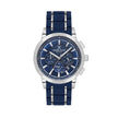 Daniel Klein Exclusive Blue and Silver Stainless Steel and Silicone Watch for Men DK.1.14235-2 - Daniel Klein Saudi Arabia