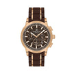 Daniel Klein Exclusive Dark Brown and Rose Gold Stainless Steel and Silicone Watch for Men DK.1.14235-5 - Daniel Klein Saudi Arabia