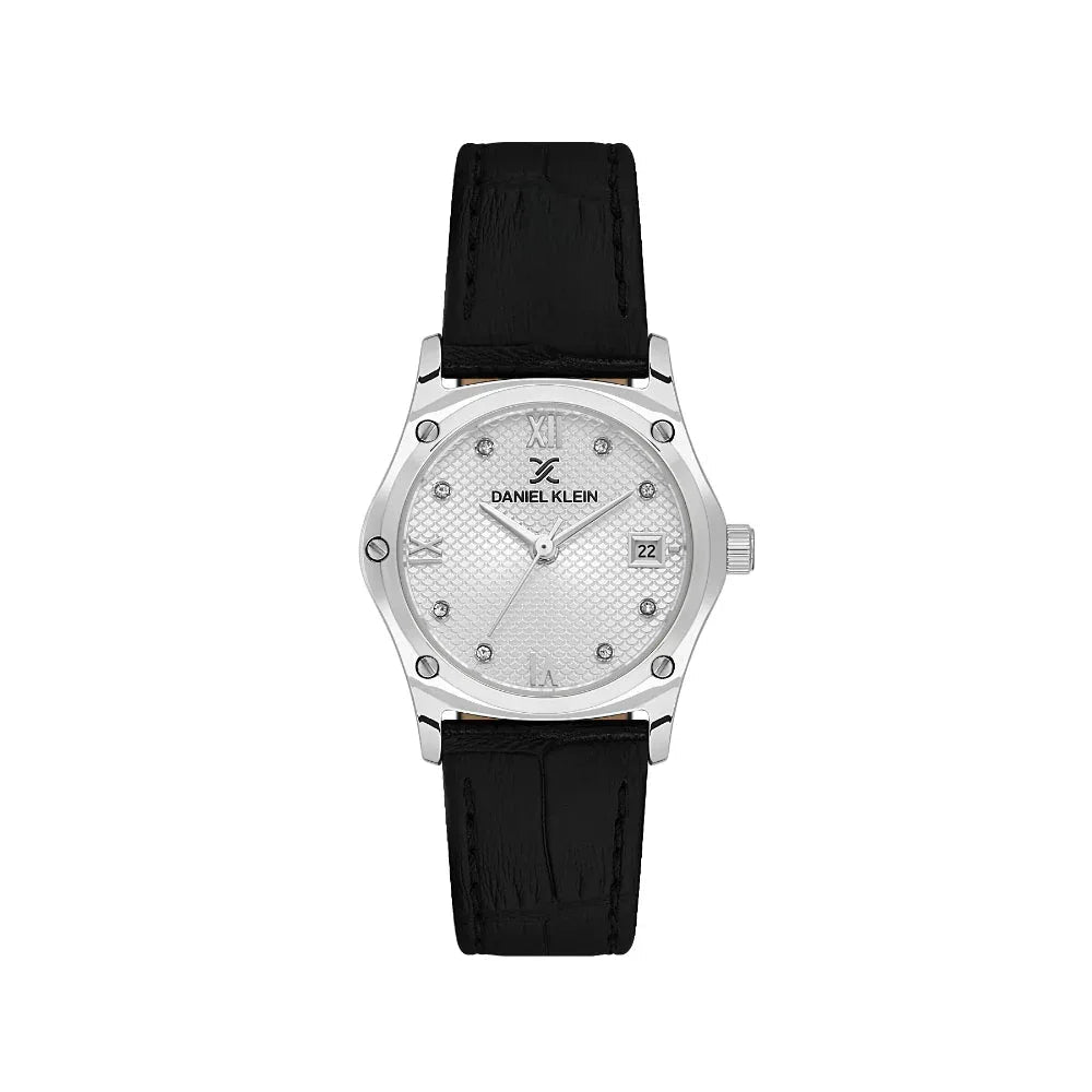 Daniel Klein Premium Black Leather Watch for Women DK.1.14270-1 - Daniel Klein Saudi Arabia