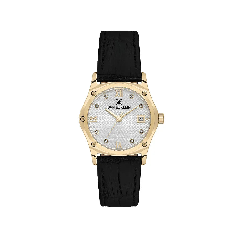 Daniel Klein Premium Black Leather Watch for Women DK.1.14270-2 - Daniel Klein Saudi Arabia