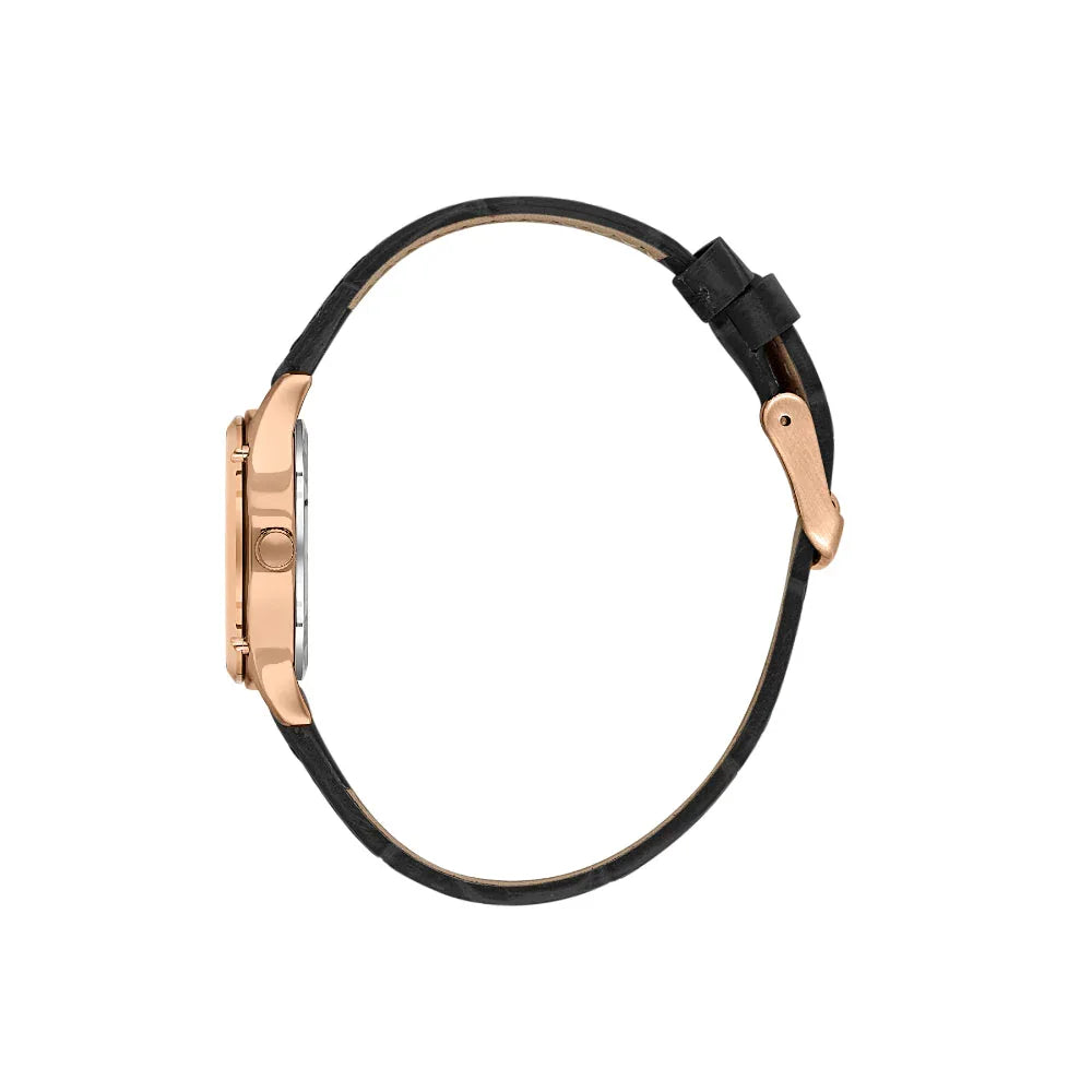 Daniel Klein Premium Dark Brown Leather Watch for Women DK.1.14270-5 - Daniel Klein Saudi Arabia