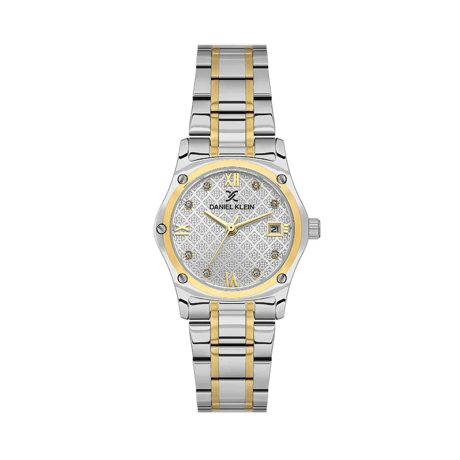 Daniel Klein Premium Silver and Gold Stainless Steel Watch for Women DK.1.14271-3 - Daniel Klein Saudi Arabia