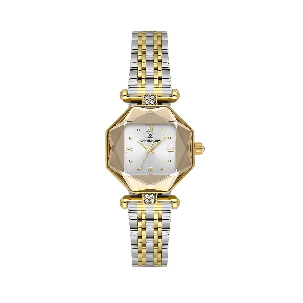 Daniel Klein Premium Silver and Gold Stainless Steel Watch for Women DK.6.14131-3 - Daniel Klein Saudi Arabia