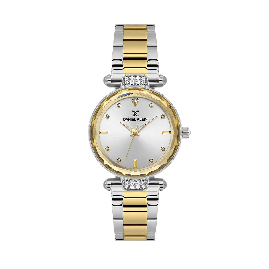 Daniel Klein Premium Silver and Gold Stainless Steel Watch for Women DK.6.14132-3 - Daniel Klein Saudi Arabia