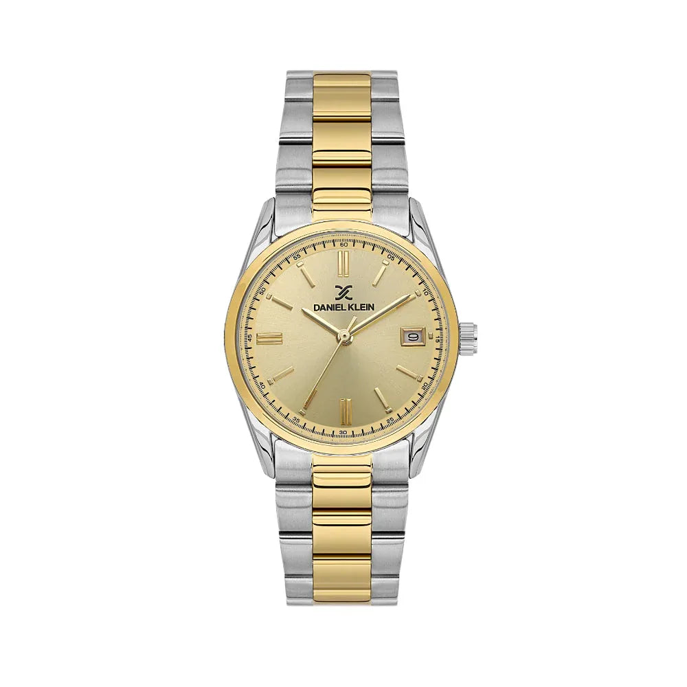 Daniel Klein Premium Silver and Gold Stainless Steel Watch for Women DK.6.14133-4 - Daniel Klein Saudi Arabia