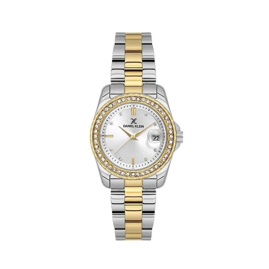 Daniel Klein Premium Silver and Gold Stainless Steel Watch for Women DK.6.14134-3 - Daniel Klein Saudi Arabia