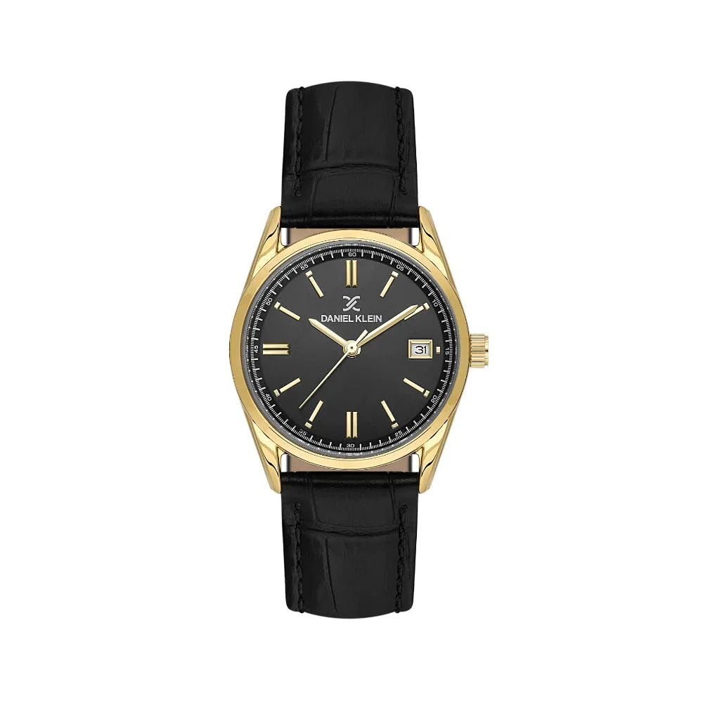 Daniel Klein Premium Black Leather Watch for Women DK.6.14135-2 - Daniel Klein Saudi Arabia
