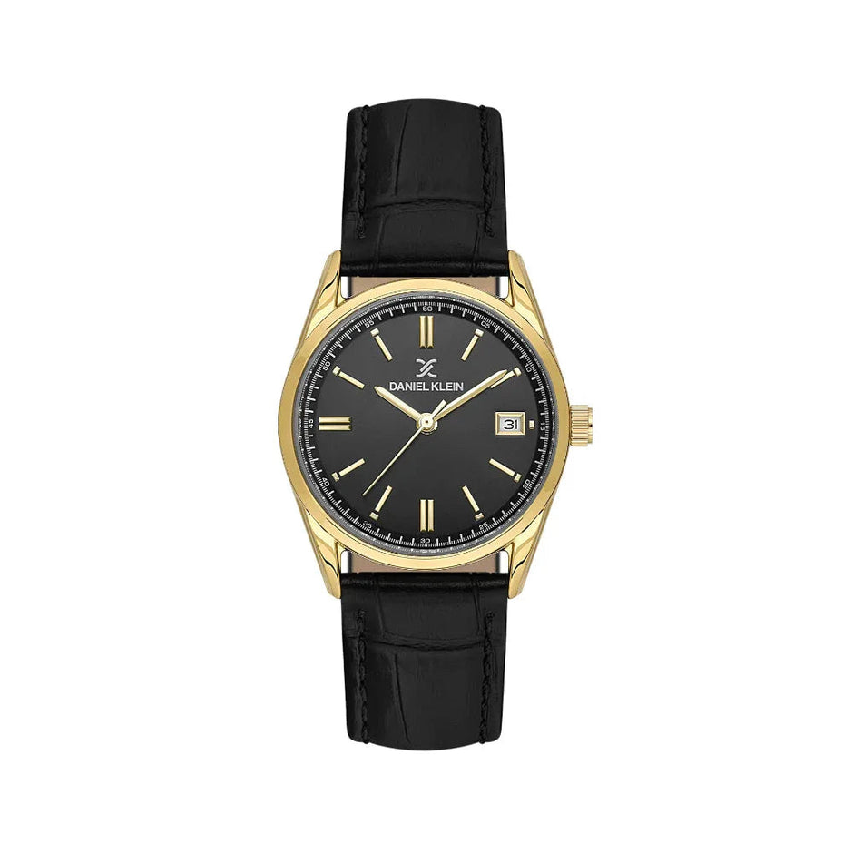 Daniel Klein Premium Black Leather Watch for Women DK.6.14135-2 - Daniel Klein Saudi Arabia