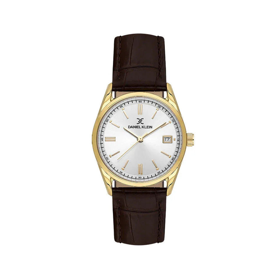 Daniel Klein Premium Dark Brown Leather Watch for Women DK.6.14135-4 - Daniel Klein Saudi Arabia
