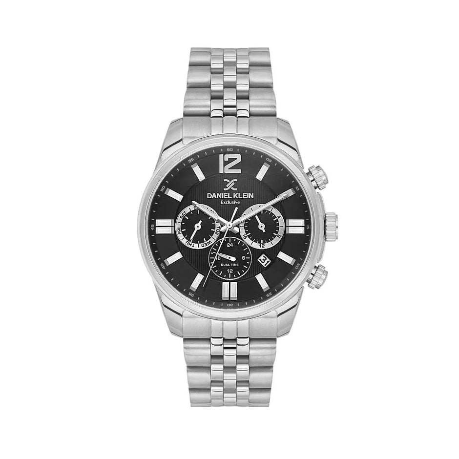 Daniel Klein Exclusive Silver Stainless Steel Watch for Men DK.6.14232-2 - Daniel Klein Saudi Arabia