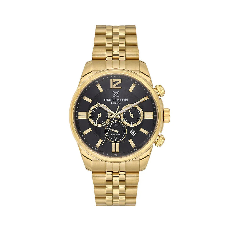 Daniel Klein Exclusive Gold Stainless Steel Watch for Men DK.6.14232-5 - Daniel Klein Saudi Arabia