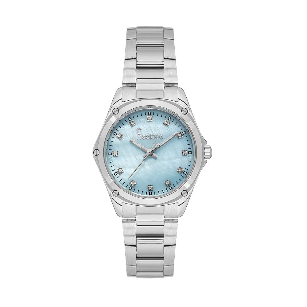 Freelook Jolie Silver Stainless Steel Watch for Women FL.1.10437-1 - Daniel Klein Saudi Arabia